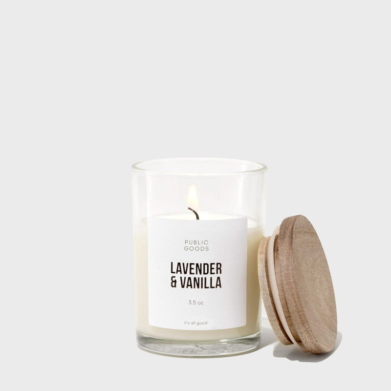 Public Goods Household Lavender & Vanilla Soy Candle (3.5oz)