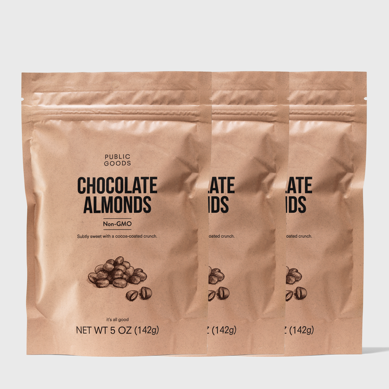 Public Goods Grocery Chocolate Almonds (3-pack)