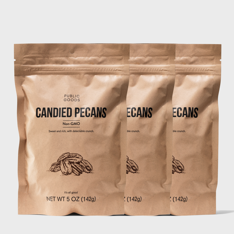 Public Goods Grocery Candied Pecans (3-pack)