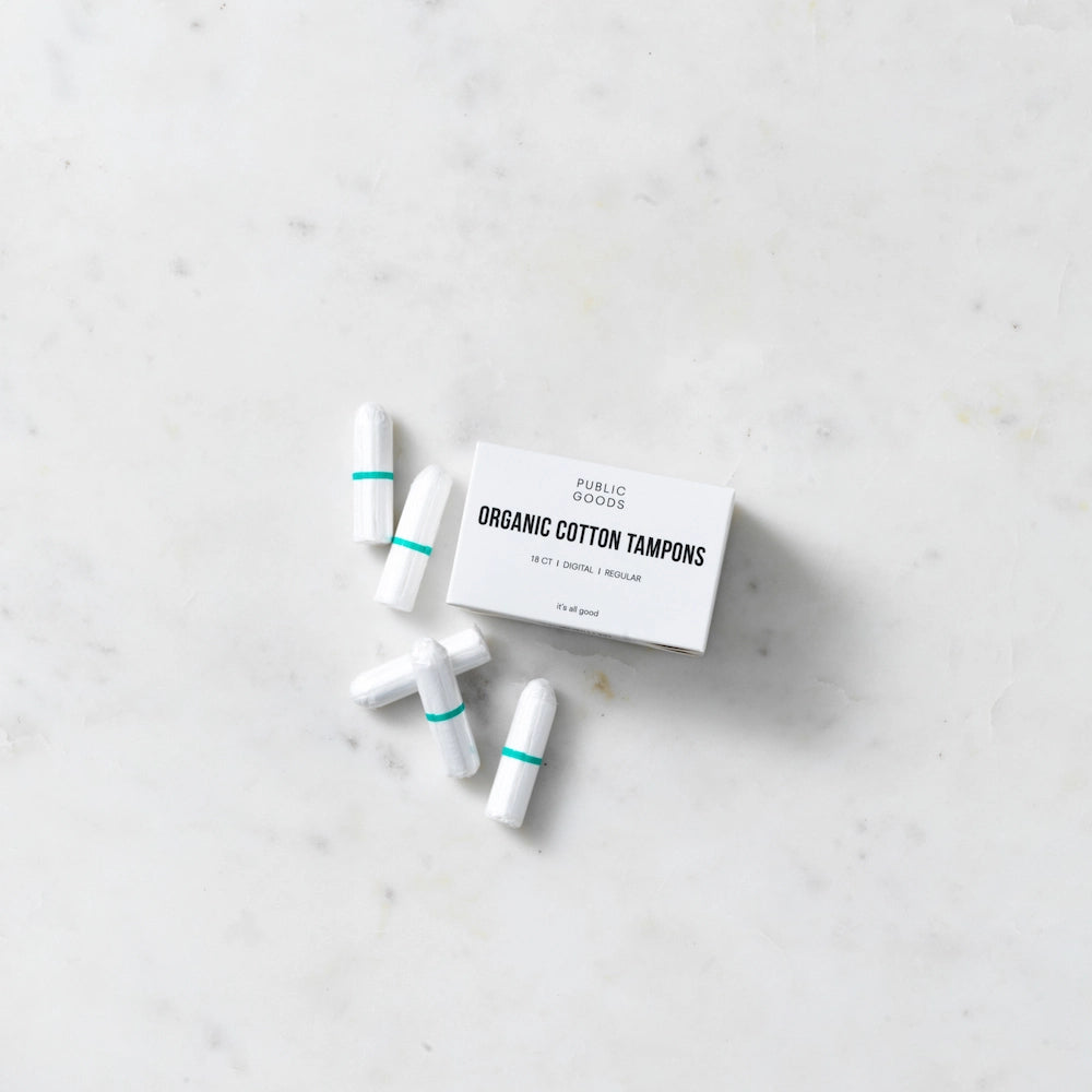 Public Goods Personal Care Cotton Tampons Without Applicator - Regular