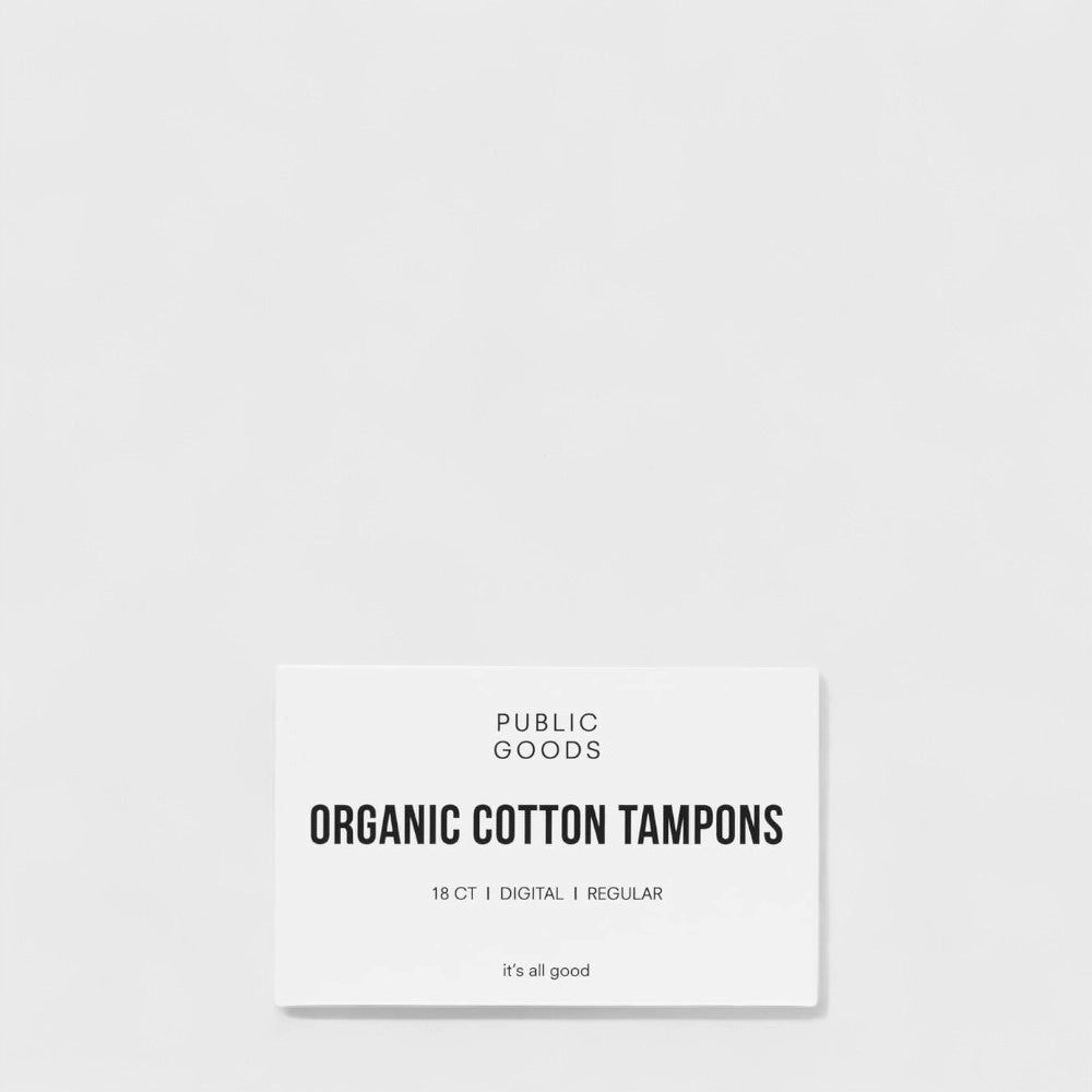 Public Goods Personal Care Cotton Tampons Without Applicator - Regular