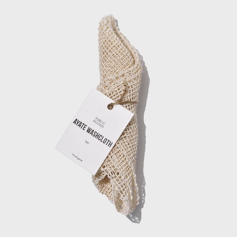 Public Goods Ayate Washcloth | Exfoliating Washcloth for Face & Body