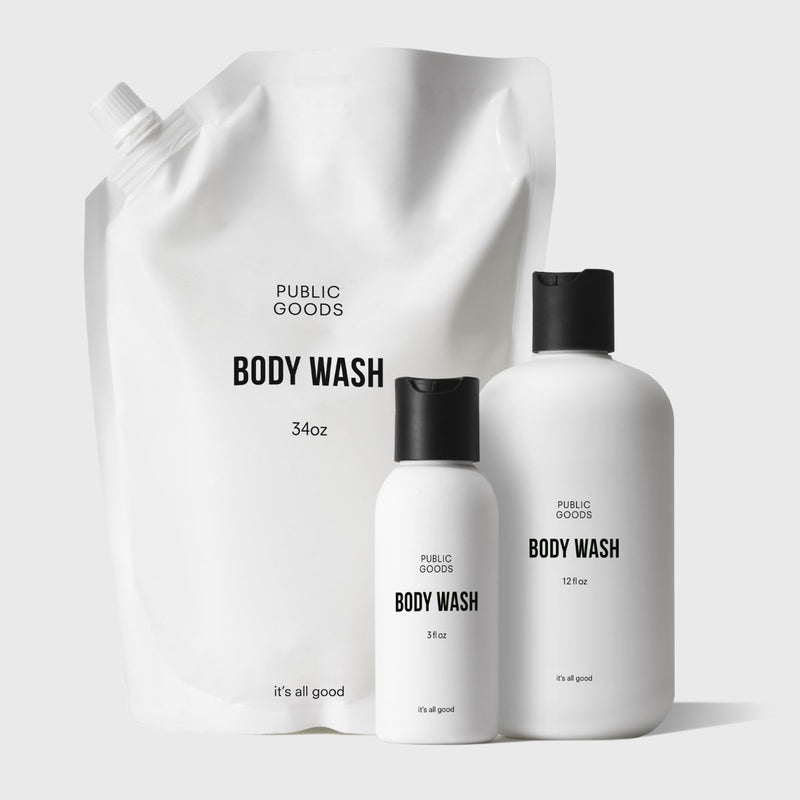 Public Goods Product Set Body Wash Travel + Home Set
