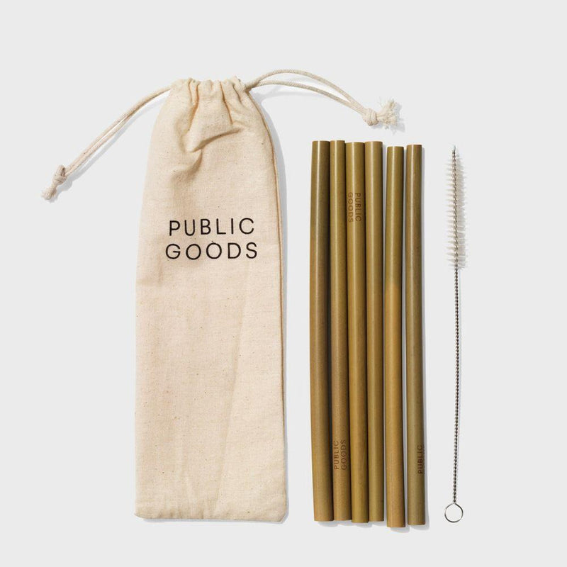 Public Goods Household Bamboo Straws
