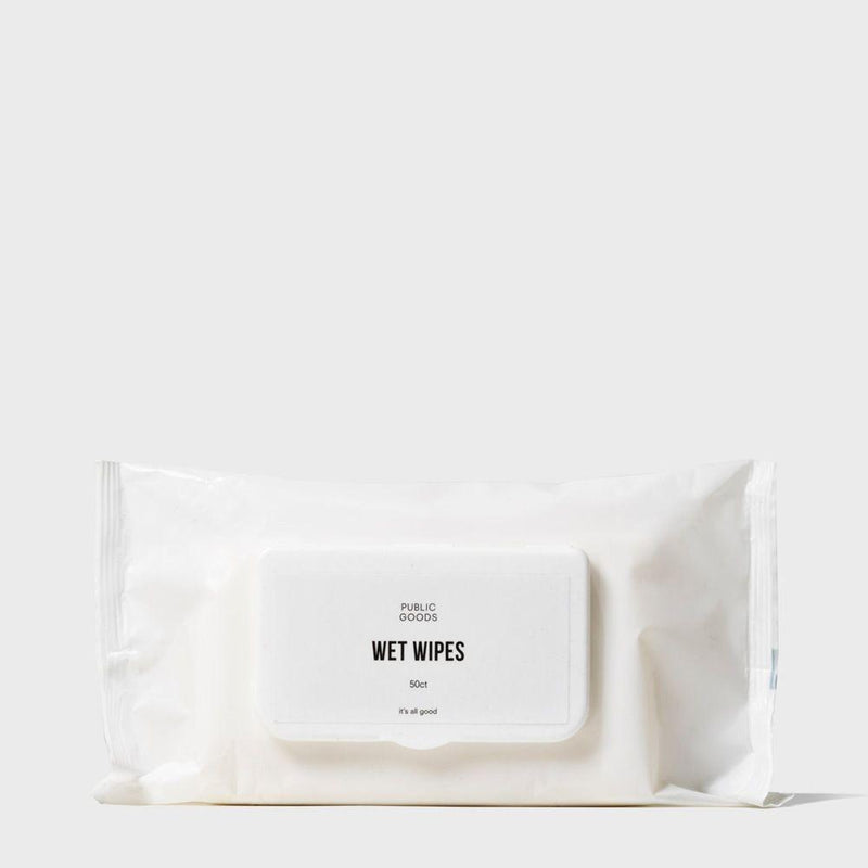 Public Goods Biodegradable Bamboo Wet Wipes | All Natural & Baby Safe