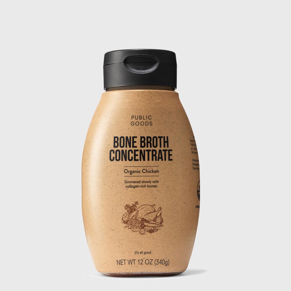 Public Goods Organic Chicken Bone Broth Concentrate | Savory With Many Health Benefits