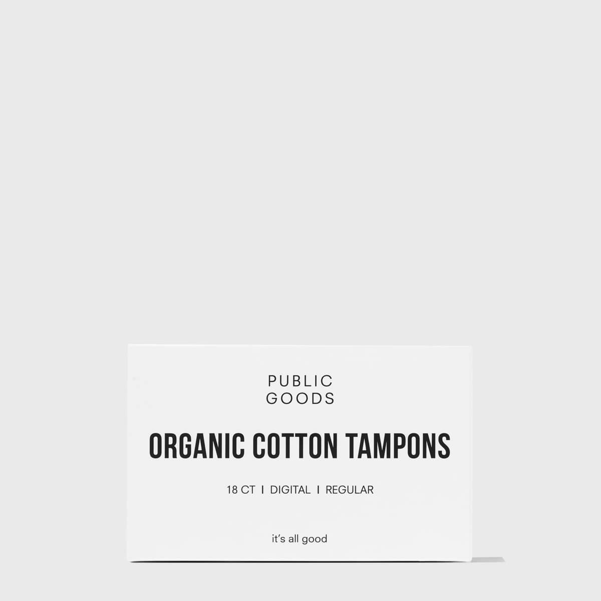 Public Goods Applicator Free Organic Cotton Tampons | Regular-Sized