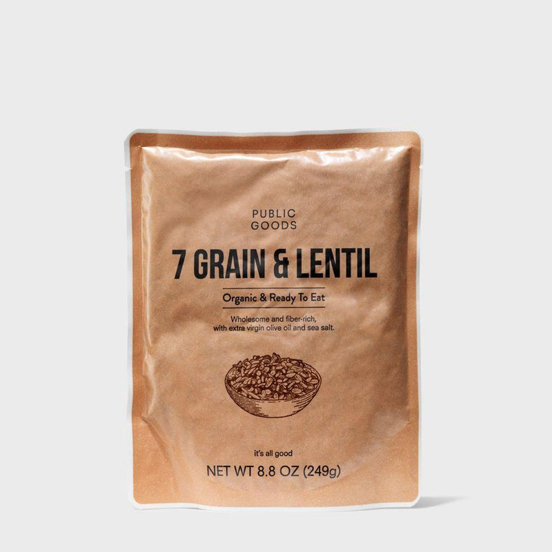 Public Goods Organic Seven Grain & Lentil | Ready in 90 Seconds
