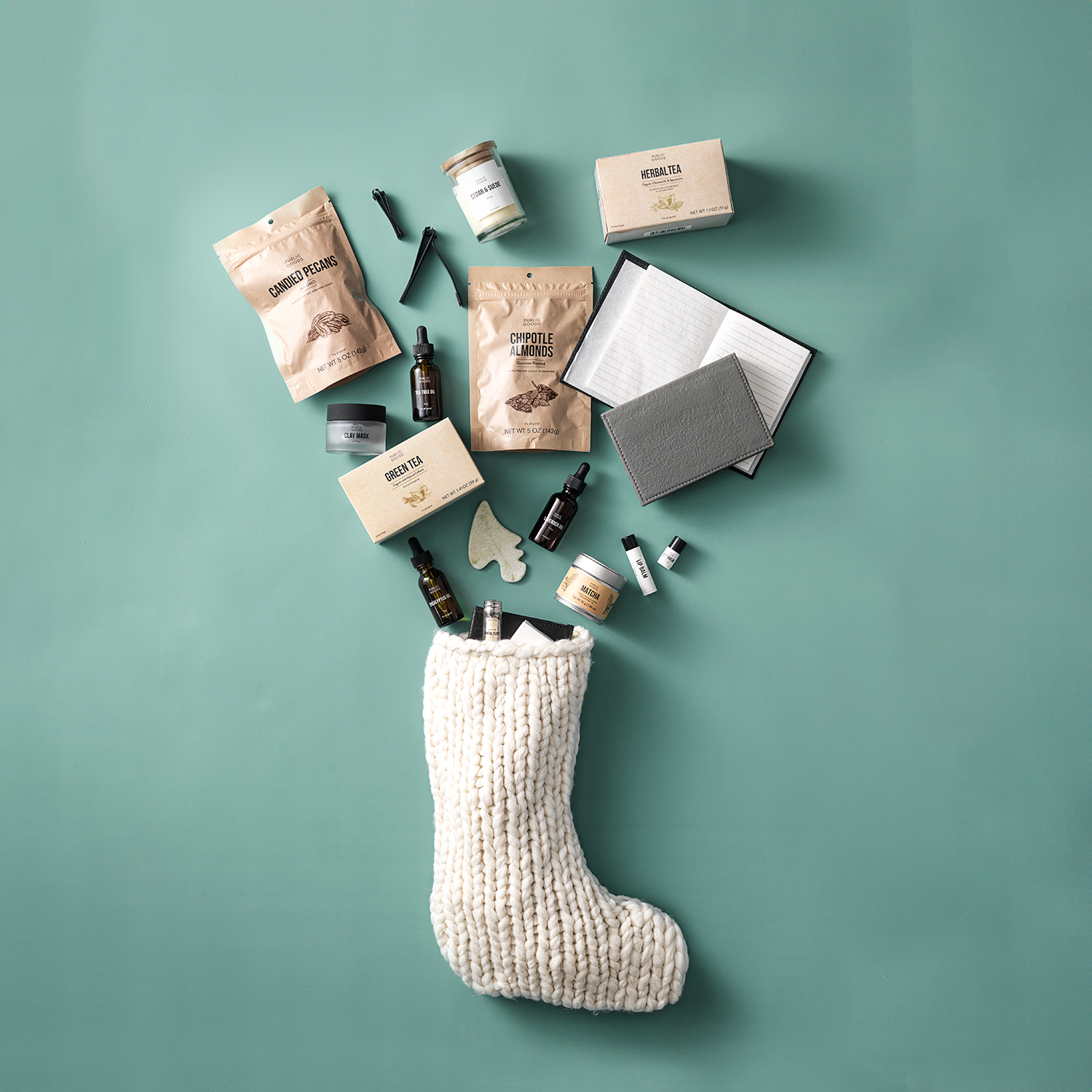 Public Goods product stocking in sock