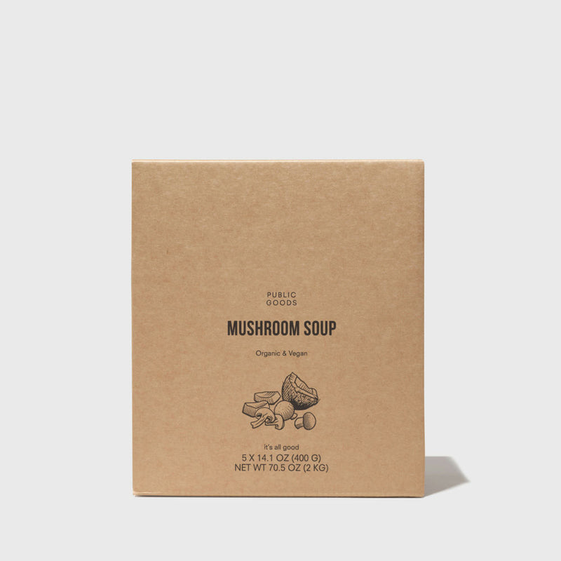 Public Goods Organic Mushroom Soup 5pk
