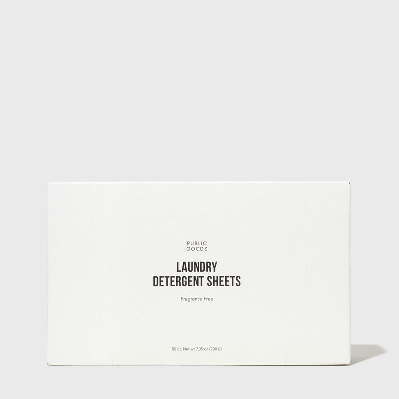 Public Goods Fragrance Free Laundry Detergent Sheets (Case of 4)