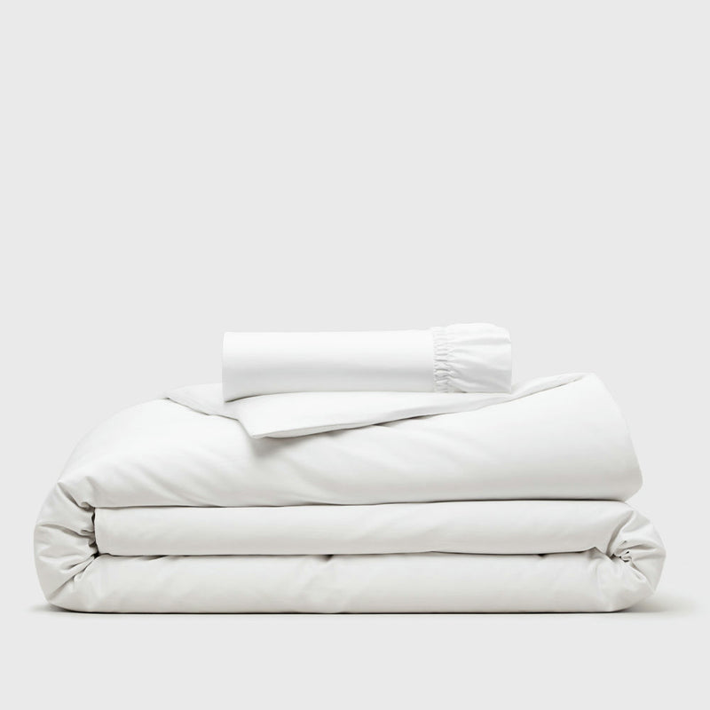 Public Goods Organic King Duvet Cover and Fitted Sheet Set