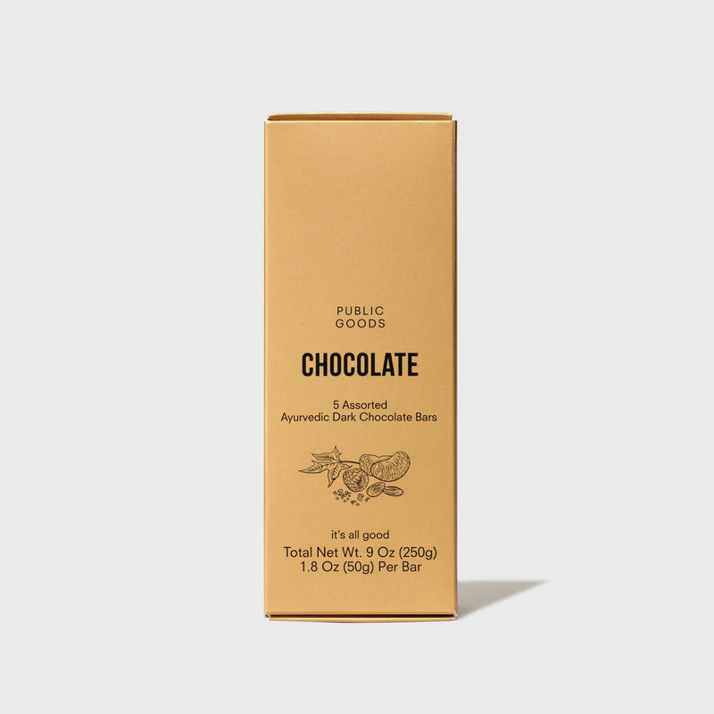 Public Goods Assorted Dark Chocolate Bars
