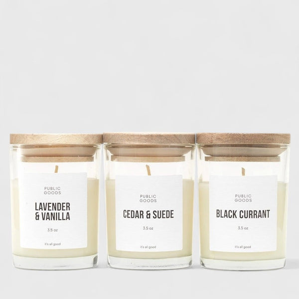 Public Goods Mini Candle Set