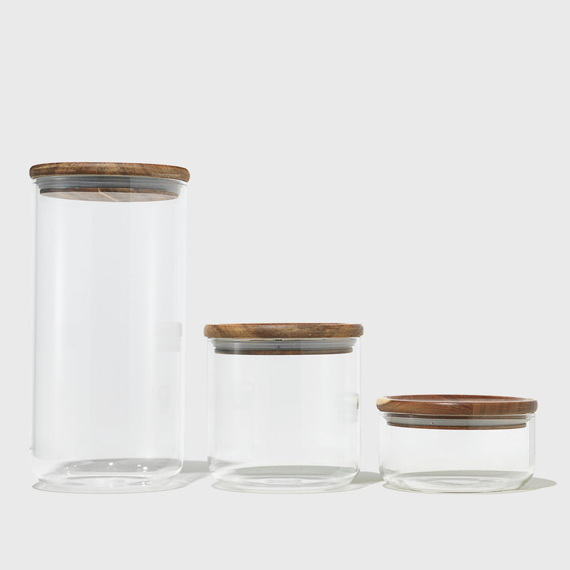 Public Goods Glass Canisters (Set of 3)