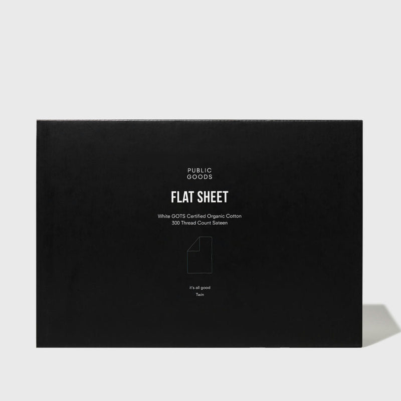 Public Goods Organic Twin Flat Sheet