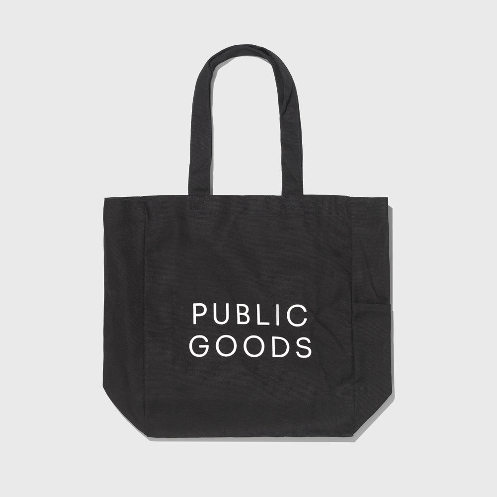 Black Reusable Cotton Tote Bag – Public Goods
