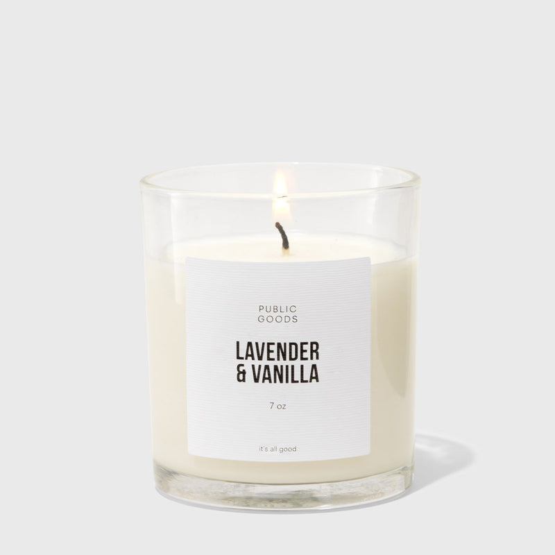 Public Goods Household Lavender & Vanilla Soy Candle (7oz)