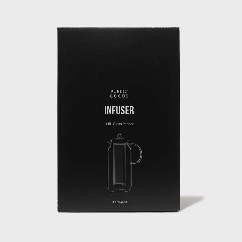 Public Goods Glass Infuser Pitcher