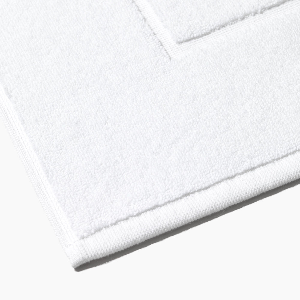 Public Goods Household Turkish Cotton White 500 GSM Bath Mat