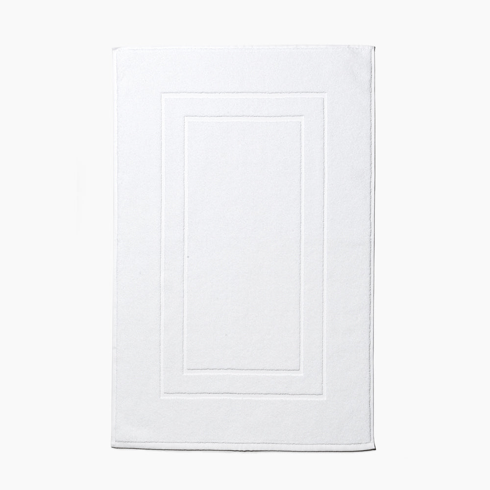 Public Goods Household Turkish Cotton White 500 GSM Bath Mat