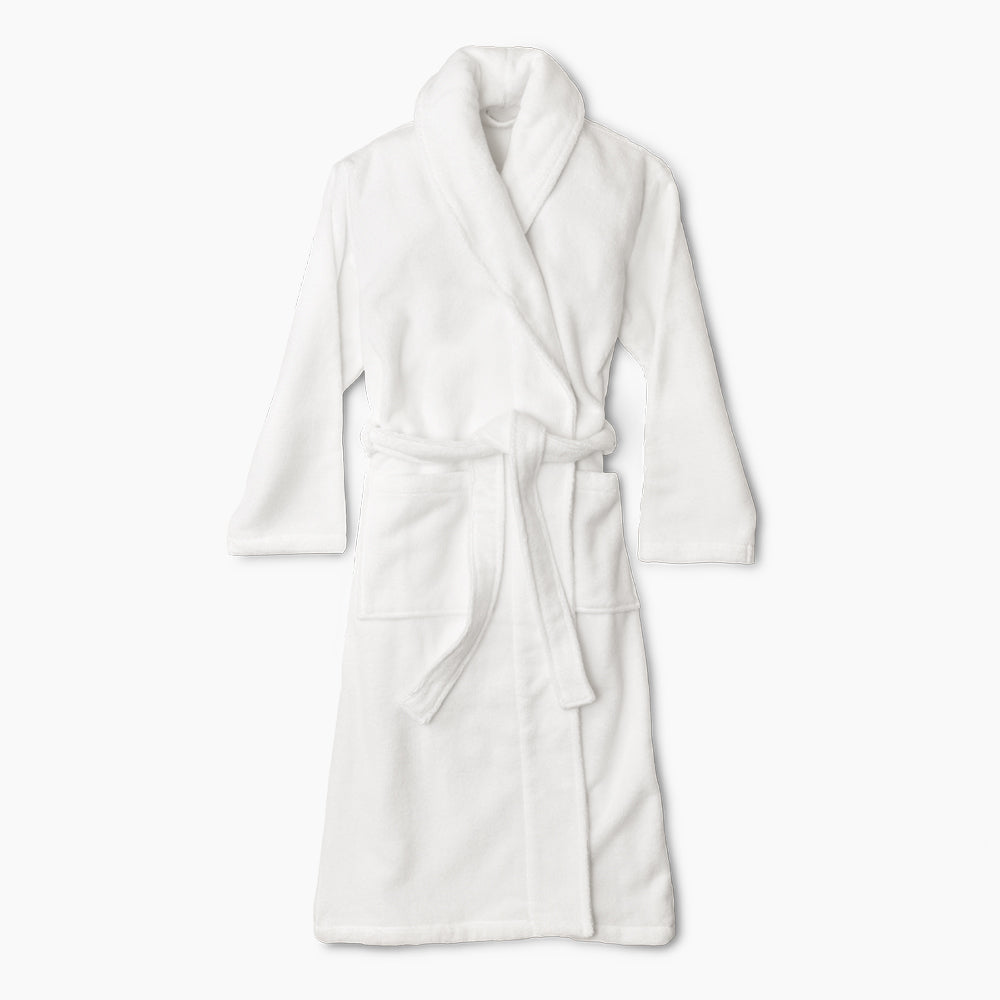 Public Goods Household Organic Cotton White Bathrobe