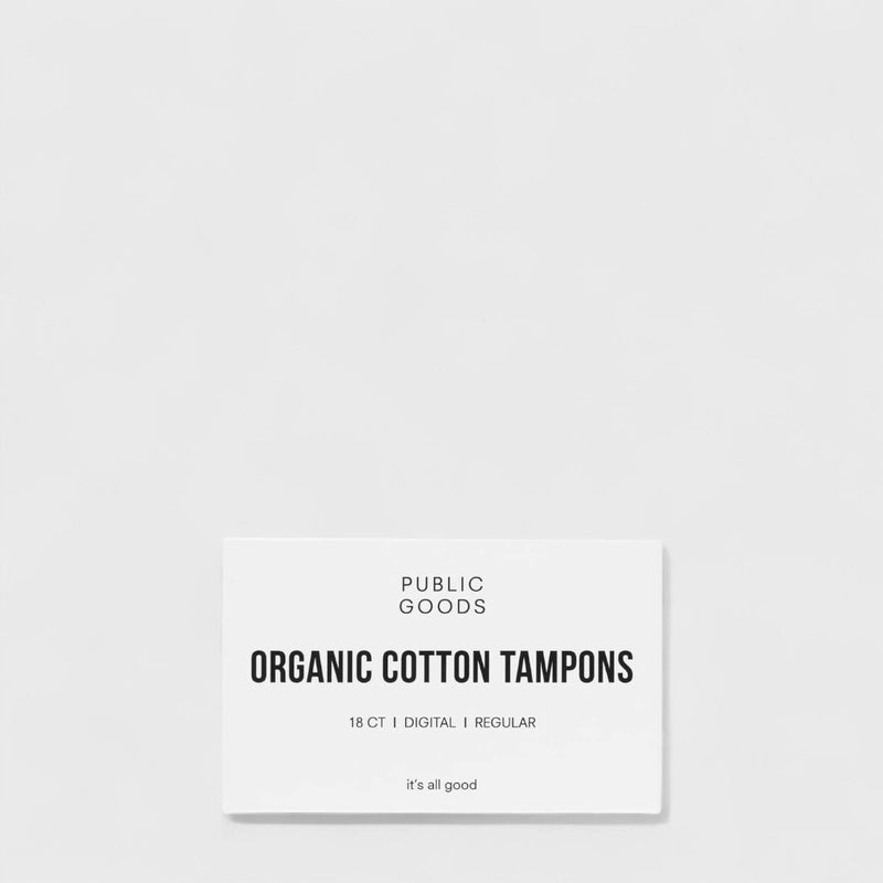Public Goods Applicator Free Organic Cotton Tampons | Regular-Sized