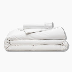 Public Goods Household Organic Cotton White Duvet Cover & Fitted Sheet Set