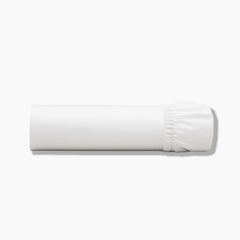 Public Goods Household Cotton White Fitted Sheet