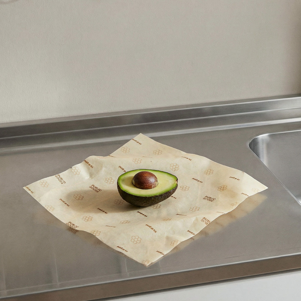 Public Goods Kitchen & Dining Reusable Beeswax Food Storage Wraps