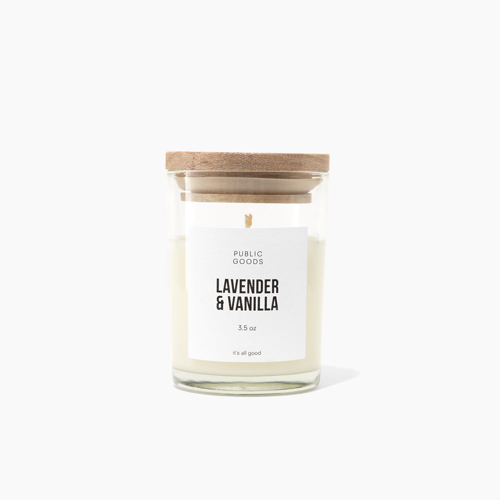 Lavender & Vanilla Soy Candle - Thumbnail 4