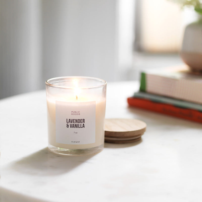 Public Goods Promo Lavender & Vanilla Soy Candle (7oz) Promo