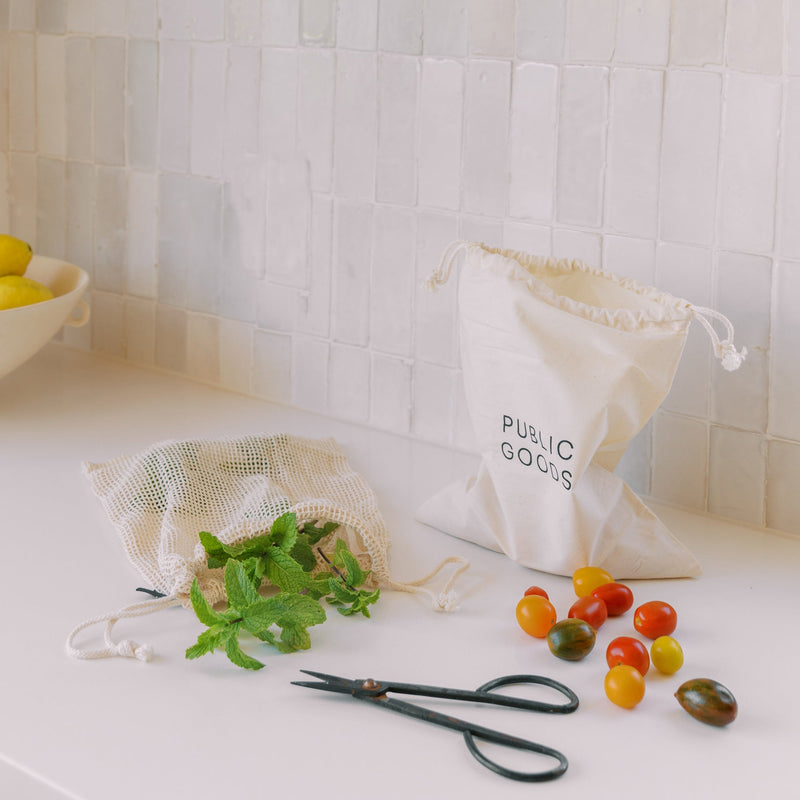 Public Goods Household Reusable Cotton Produce Bag