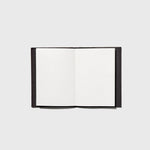 Public Goods Stationery Black Unlined Banana Leather Notebook (4" x 6")
