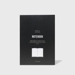 Public Goods Stationery Black Unlined Banana Leather Notebook (4" x 6")