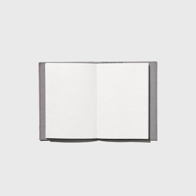 Public Goods Promo Free Grey Unlined Banana Leather Notebook (4" x 6")