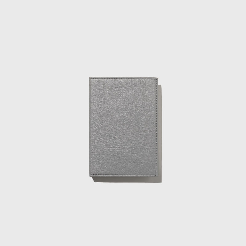 Public Goods Stationery Grey Unlined Banana Leather Notebook (4" x 6")