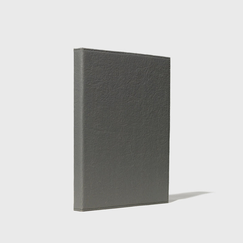 Public Goods Stationery Grey Unlined Banana Leather Notebook (8.5" x 11")