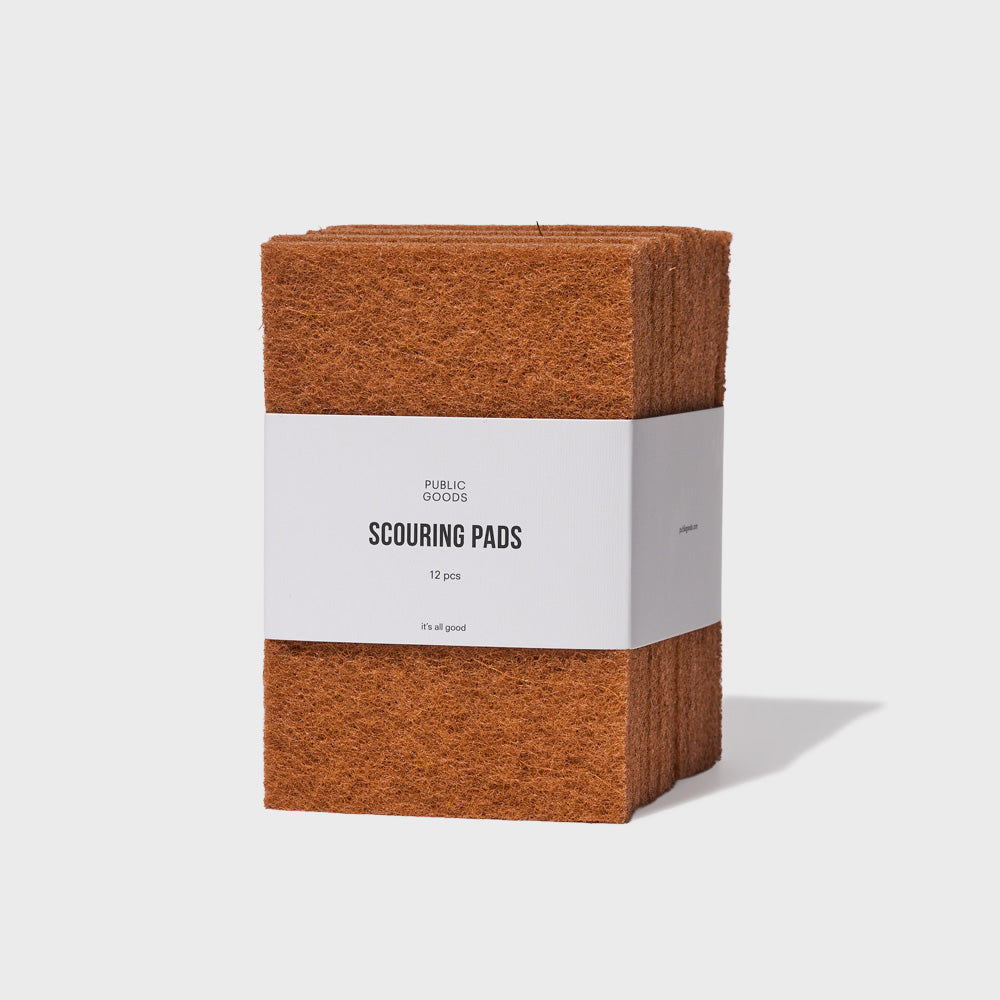 Public Goods Household Scouring Pads (12 ct)