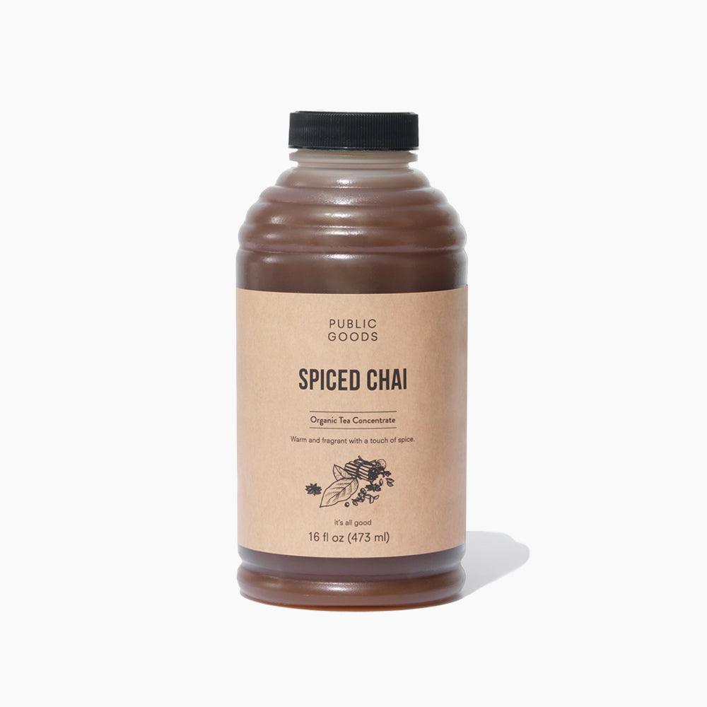 Public Goods Grocery Organic Spiced Chai Concentrate