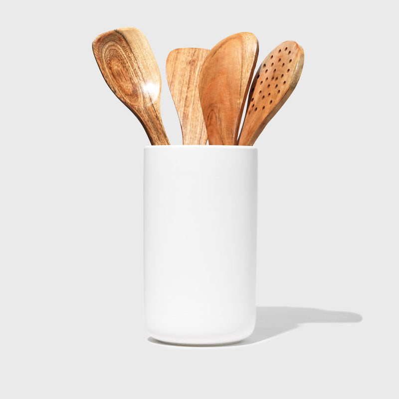 Public Goods Tall Stoneware Utensil Holder