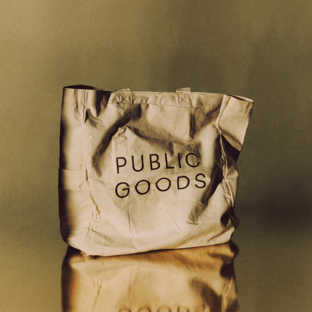 Public Goods Household Organic Cotton Canvas Tote Bag