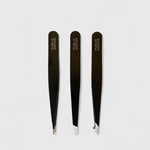 Public Goods Precision Tipped Tweezers (Set of 3) | Different Tips for Eyebrows, Splinters & More