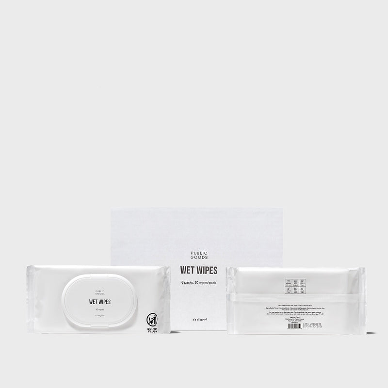 Public Goods Personal Care Pure Bamboo Wet Wipes