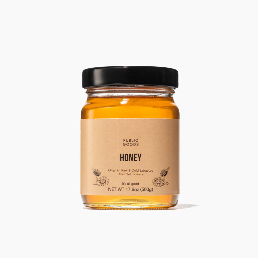 Public Goods Household Organic Wildflower Raw Honey