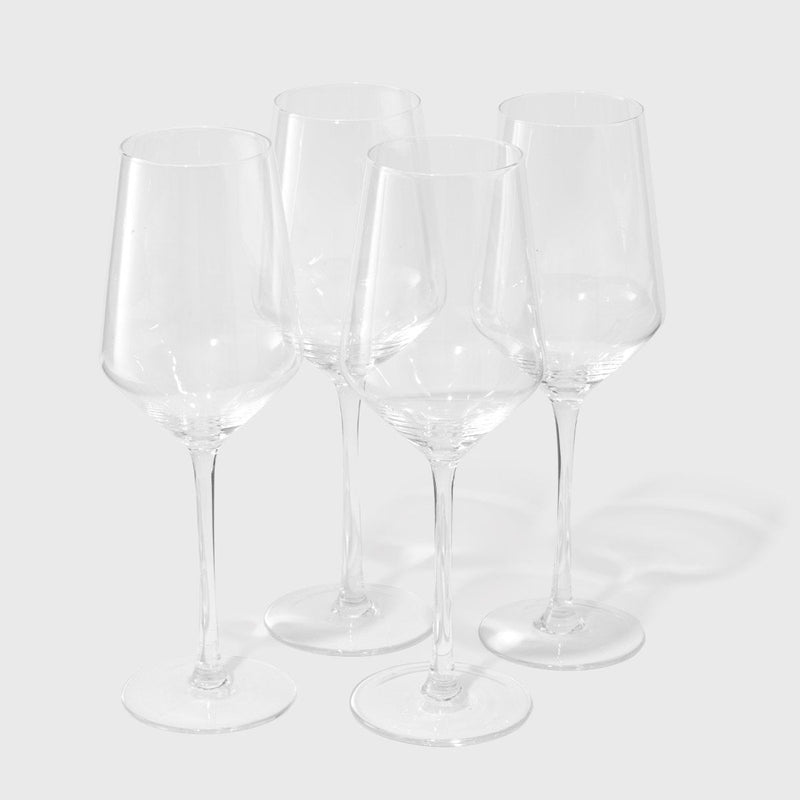 23 oz. Stemmed Acrylic Wine Glasses Set (Set of 4)