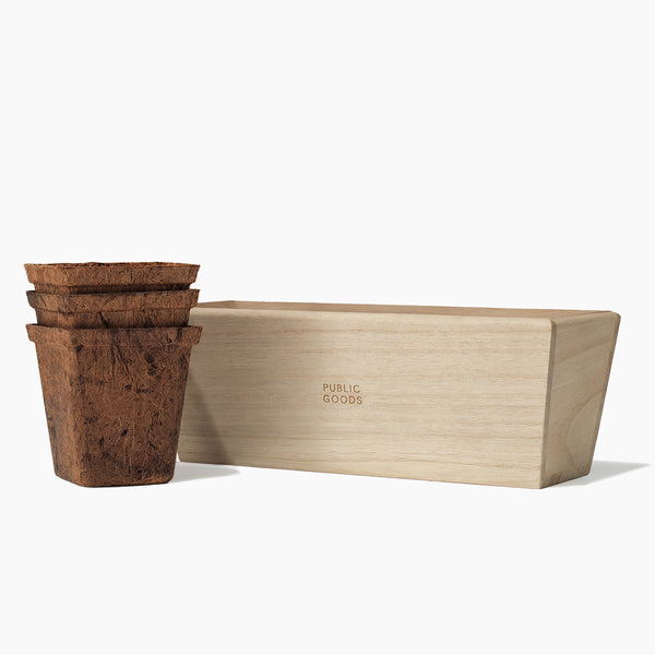 herb planter pots Wooden Herb Planter