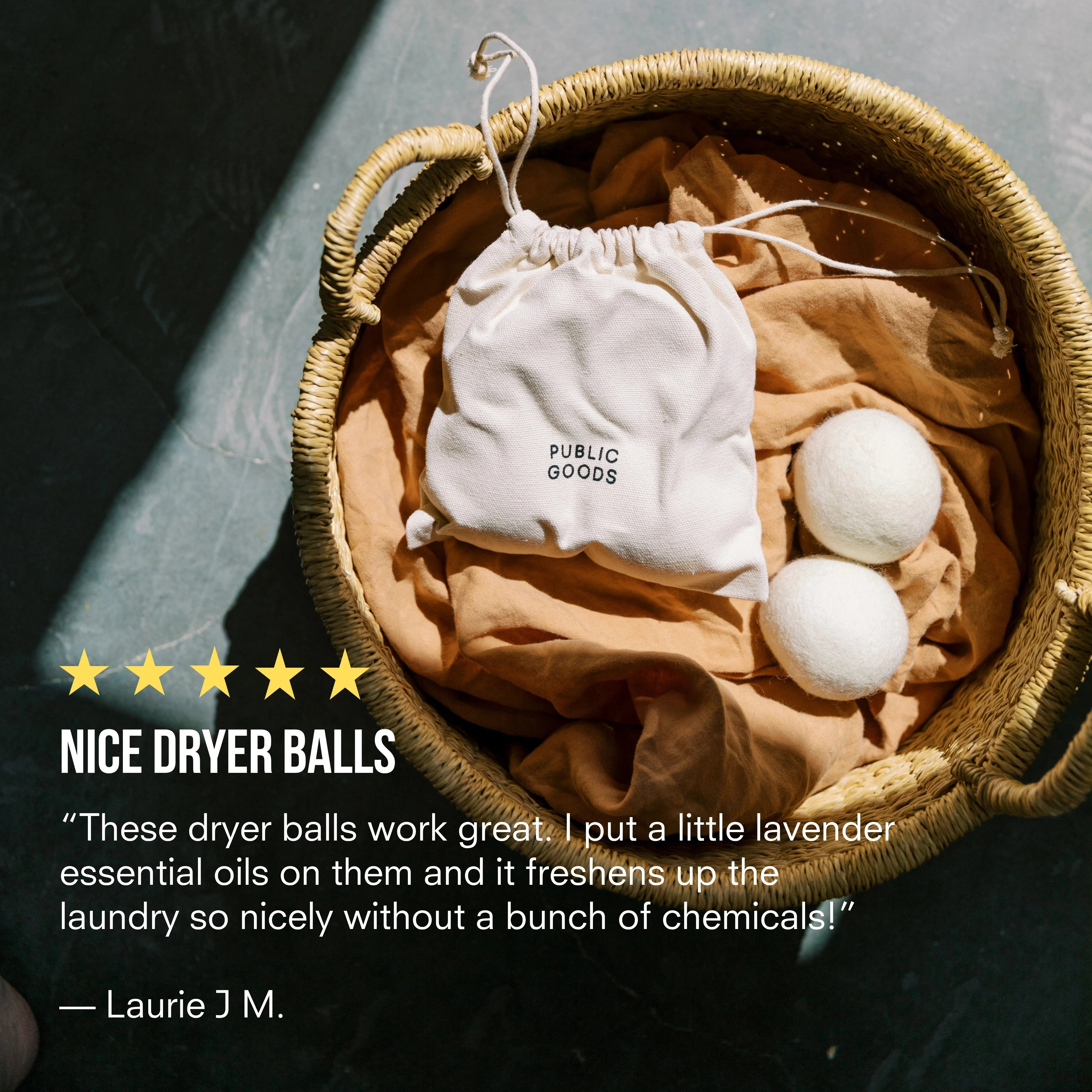 Public Goods Household 4 Wool Dryer Balls