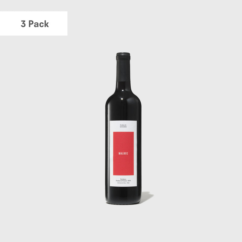 Public Goods Wine Malbec 3-Pack