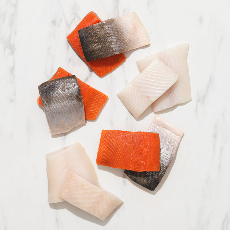 Public Goods 3 Alaska Salmon + 2 Halibut Bundle